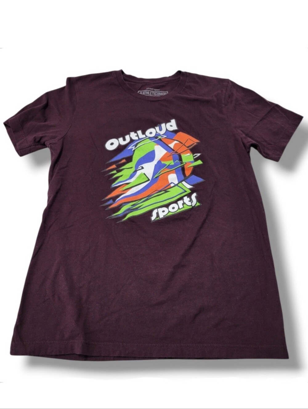 Athletic Union Shirt Size Large OutLoud Sports Graphic Print Shirt LGBTQ Sports